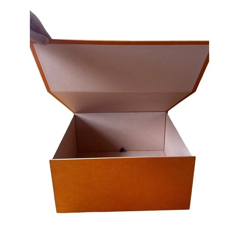 Louis Vuitton Box XXL Magnetic Closure Orange Gift Shoes Purse 16”x13”x 8”      - Picture 2 of 12